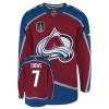 Colorado Avalanche Trikot Devon Toews 7 Adidas Stanley Cup 2022 Authentic - Herren